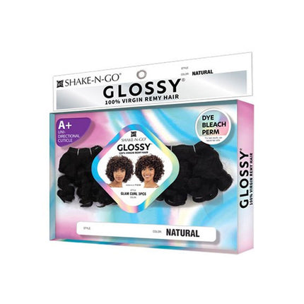 Shake N Go Virgin Remy Hair Weave Glossy - Glam Curl 3pcs