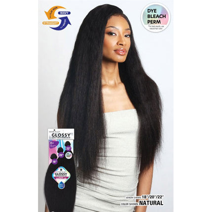 Shake N Go Virgin Remy Hair Weave Glossy 3 Bundles Wet & Wavy Bohemian Curl 10"12"14"