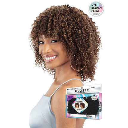 Shake N Go Virgin Remy Hair Weave Glossy - Wet & Curly 3pcs