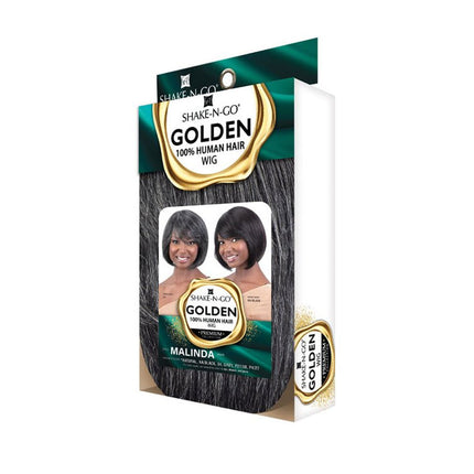 Shake N Go Golden 100% Human Hair Wig - Malinda