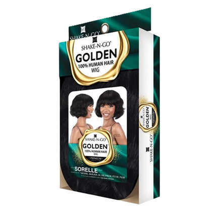 Shake N Go Golden 100% Human Hair Wig - Sorelle