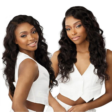 Sensationnel 100% Virgin Human Hair 13a Hd Lace Frontal Wig - Body Wave 28"