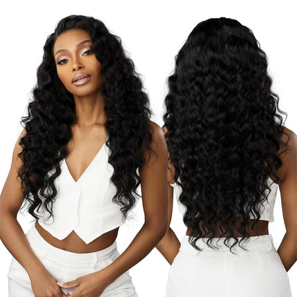 Sensationnel 100% Virgin Human Hair 13a Hd Lace Frontal Wig - Loose Wave 24"