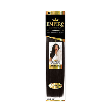 Sensationnel 100% Human Hair Soft Yaky Weave W/ Argan Oil - Empire Yaki 20"