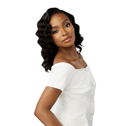 Sensationnel Human Hair Hd Lace Glueless Wig- 13a Half Wig Loose Deep 16