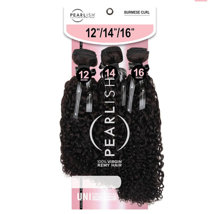 Sensationnel Pearlish Virgin Remy Human Hair Multi Pack - Burmese Curl 16"18"20"