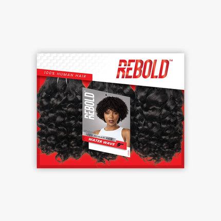 Sensationnel Human Hair Rebold Weave - Rebold Water Wave 9" 3pcs