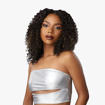 Sensationnel Human Hair Rebold Weave - Rebold Burnmese Curl 10"