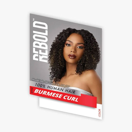 Sensationnel Human Hair Rebold Weave - Rebold Burnmese Curl 10"