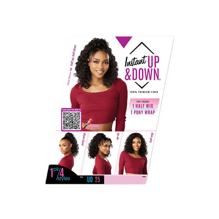 Sensationnel Synthetic Hair Half Wig Instant Up & Down - Ud 25