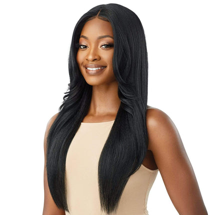 Outre Synthetic Pre-plucked Hd Transparent Lace Front Wig- Kimora