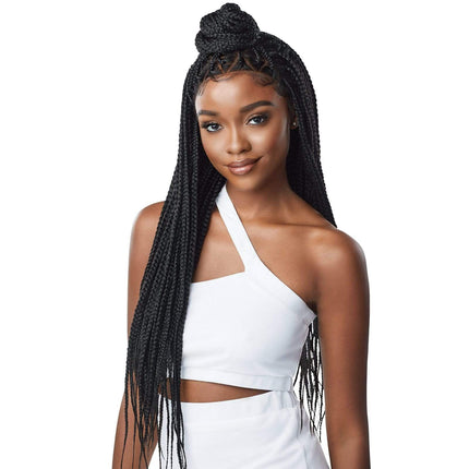 Outre Pre-braided Synthetic Hd Lace Front Wig - Knotless Triangle Part Braids