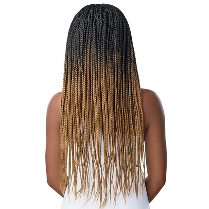 Outre Pre-braided Synthetic Hd Lace Front Wig - Knotless Triangle Part Braids