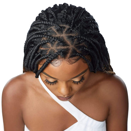 Outre Pre-braided Synthetic Hd Lace Front Wig - Knotless Triangle Part Braids