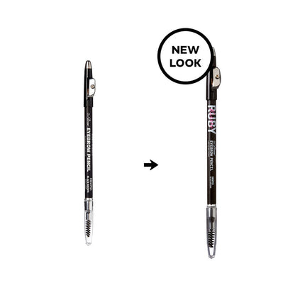 Kiss Go Brow Eyebrow Wooden Pencil Black Brown-rbwp01