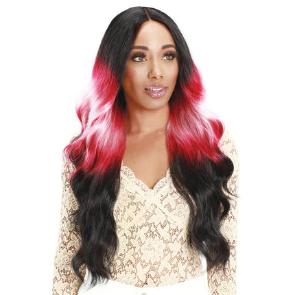 Zury Sis Layer Beam Colors Hair 4" Hd Lace Front Wig Lf-jini