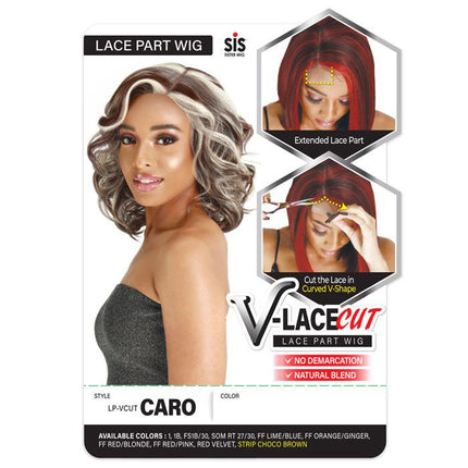 Zury Sis V-lace Cut Synthetic Hair Wig - Caro
