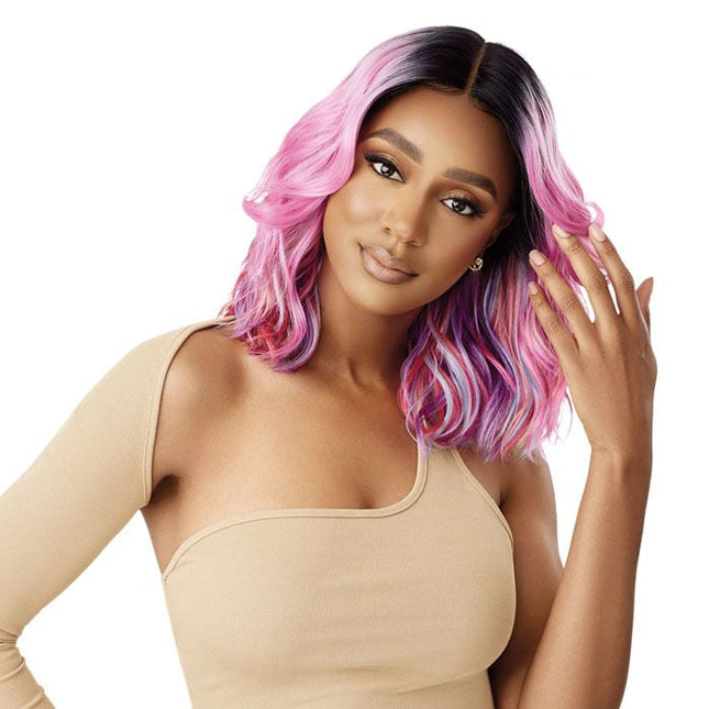 Outre Synthetic Color Bomb Hd Lace Front Wig - Marina