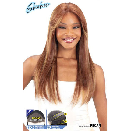 Shake N Go Masterclass Glueless 13x5 Pre-plucked Hd Lace Front Wig - Majestic