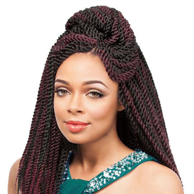 Multi Senegal Twist 4pcs - Sensationnel X-pression Synthetic Crochet Braid 12/14