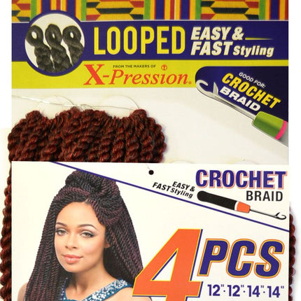 Multi Senegal Twist 4pcs - Sensationnel X-pression Synthetic Crochet Braid 12/14"