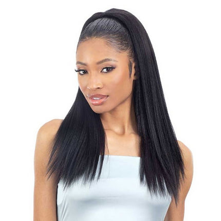 Shake N Go Natural Me Synthetic Hair Drawstring Ponytail - NATURAL STRAIGHT