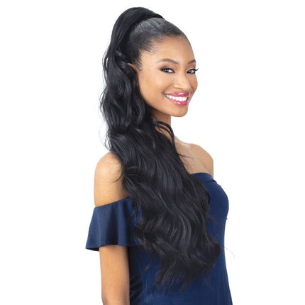 Shake N Go Organique Drawstring Ponytail - Loose Deep 28