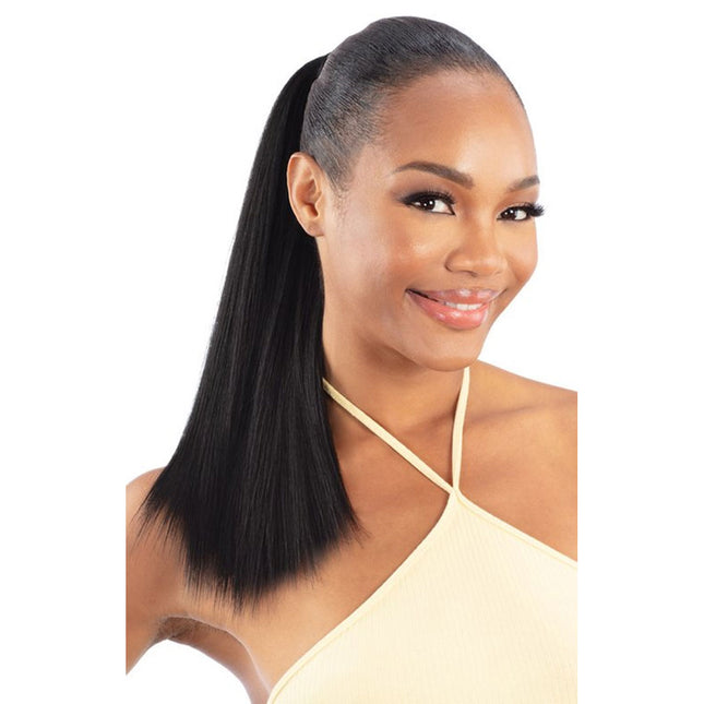 Shake N Go Organique Pony Pro Secret Pocket Ponytail - Sleek Straight 18