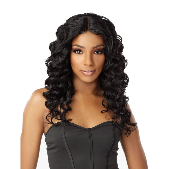 Sensationnel Human Hair Empire 3-way Parting Lace Closure - Ocean Wave 12"