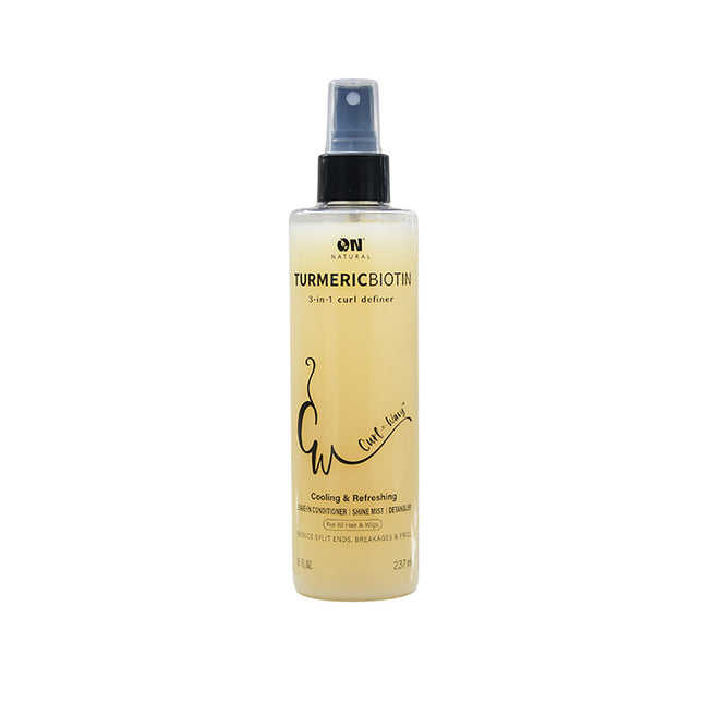 On Natural - Curl-n-wavy 3-in-1 Curl Definer [turmeric Biotin] 8oz
