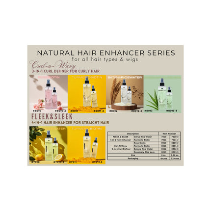 On Natural - Curl-n-wavy 3-in-1 Curl Definer [turmeric Biotin] 8oz