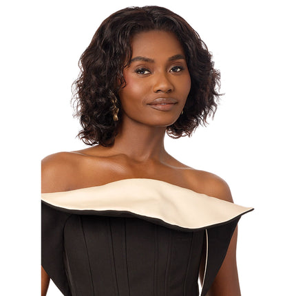 Outre Mytresses Black Lace Frontal Wig 13x4 - Human Hair - Virgin Wavy Bob 12
