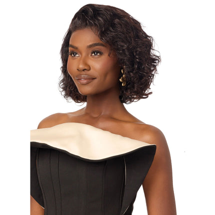 Outre Mytresses Black Lace Frontal Wig 13x4 - Human Hair - Virgin Wavy Bob 12