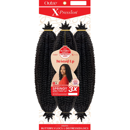 Outre X-pression Synthetic Braid - 3x Springy Afro Twist 16