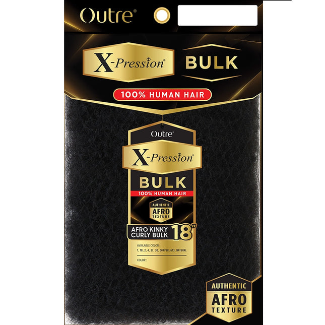 Outre X-pression 100% Human Braiding Hair Afro Kinky Curly Bulk 18