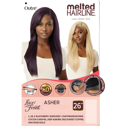 Outre Melted Hairline Synthetic Hd Lace Front Wig- Asher