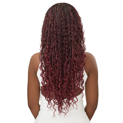Outre Pre-braided 100% Fully Hand-tied Whole Lace Wig - Boho Box Braids 28"