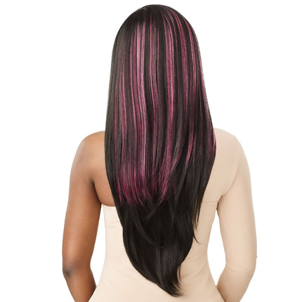 Outre Synthetic Sleek Lay Part Hd Transparent Lace Front Wig - Daniella