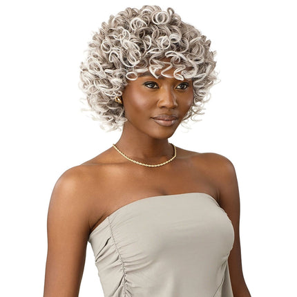 Outre Wig Pop Synthetic Full Wig Gray Glow - Glow 1