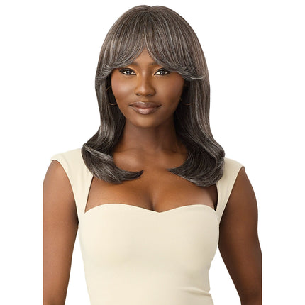 Outre Wig Pop Synthetic Full Wig Gray Glow - Glow 4