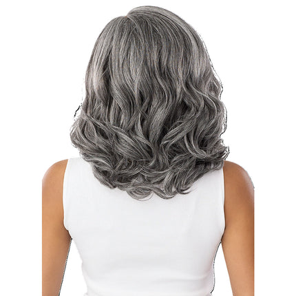 Outre Wig Pop Synthetic Full Wig Gray Glow - Glow 5