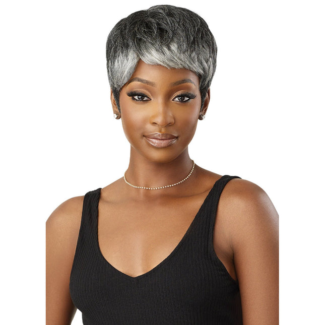 Outre Fab&fly Gray Glamour Human Hair Wig Hh-arlette