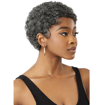 Outre Fab&fly Gray Glamour Human Hair Wig Hh-carlie