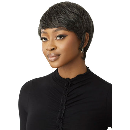 Outre Fab&fly Gray Glamour Human Hair Wig Hh-celia