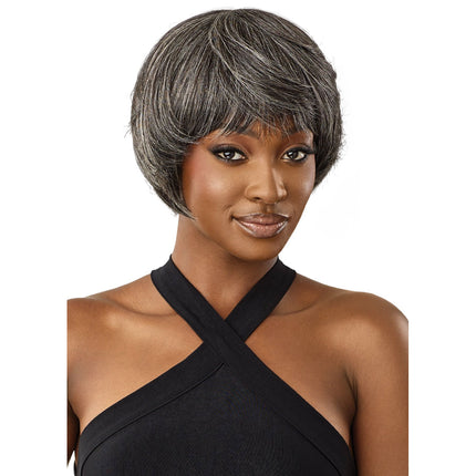 Outre Fab&fly Gray Glamour Human Hair Wig Hh-muriel