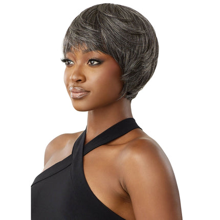 Outre Fab&fly Gray Glamour Human Hair Wig Hh-muriel