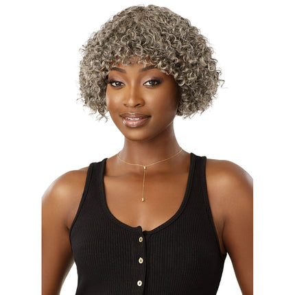 Outre Fab&fly Gray Glamour Human Hair Wig Hh-randy