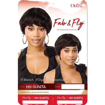Outre Fab & Fly Full Cap Wig - 100% Human Hair - Sunita