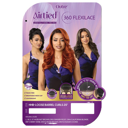 Outre Airtied 100% Fully Hand-tied Wig - Hhb-loose Barrel Curls 20