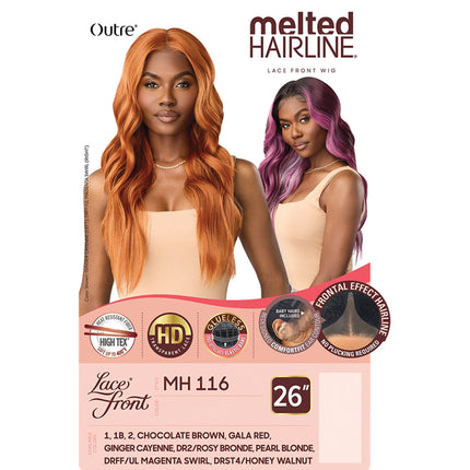 Outre Melted Hairline Synthetic Hd Lace Front Wig - Mh 116